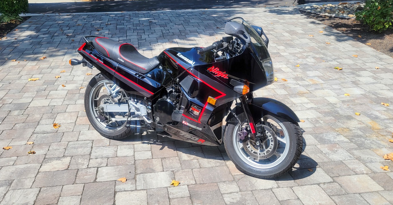 First to close on the auction site Friday is a Kawasaki GPX
