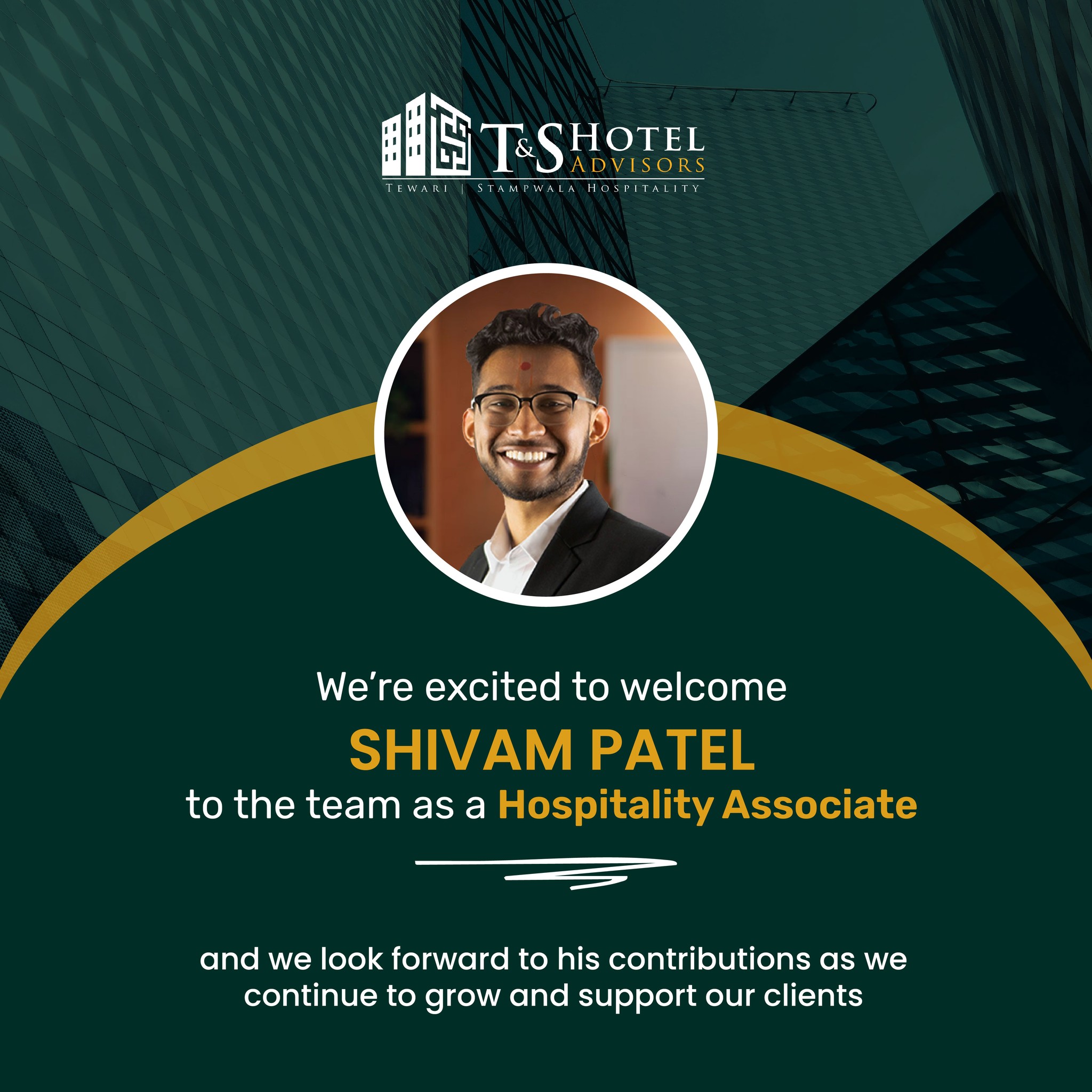 Tewari Stampwala - Excited to welcome Shivam Patel to the T&S team! We ...
