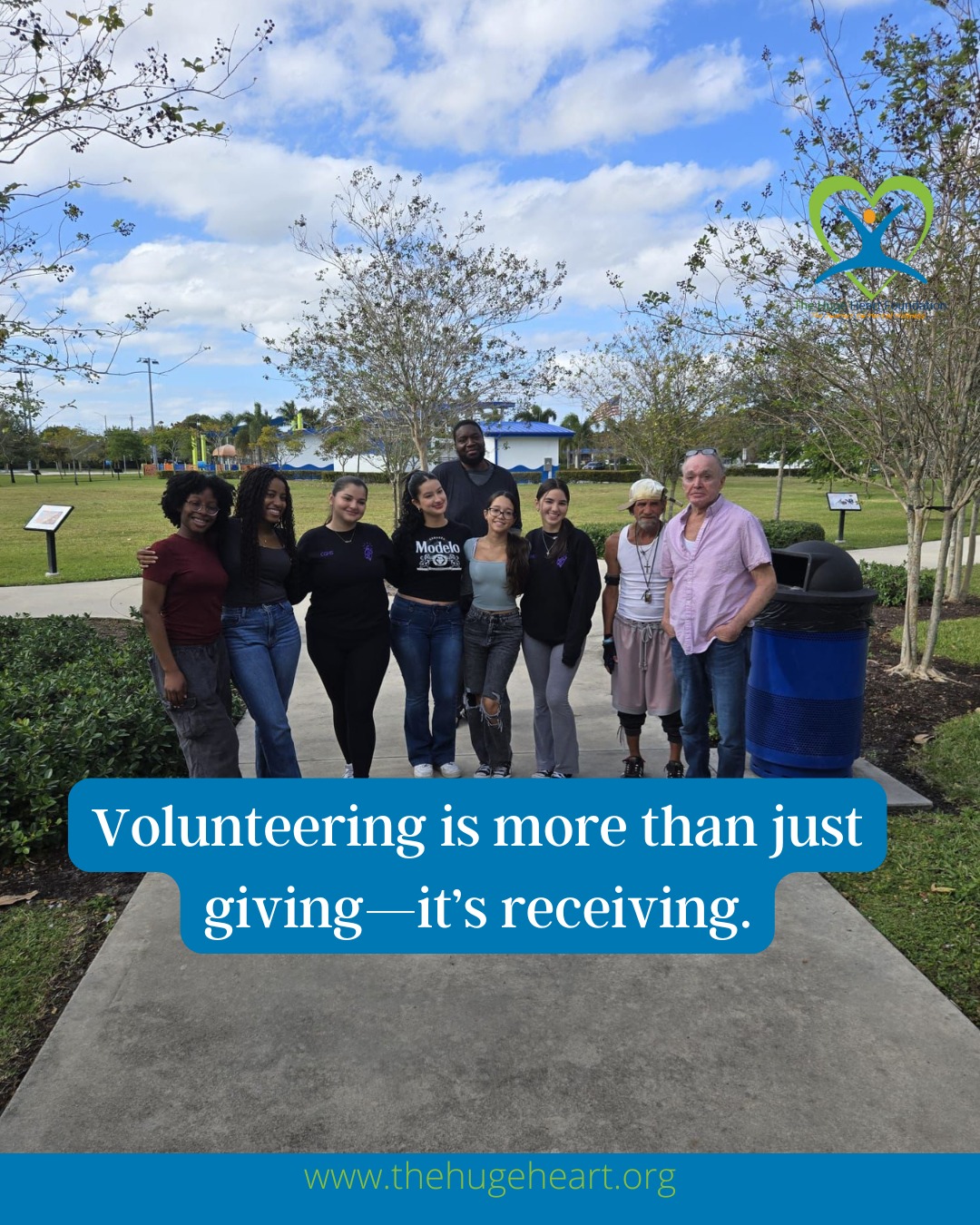 The Huge - Giving back feels good! Volunteering isn’t just about ...