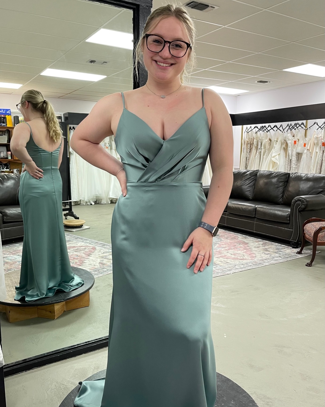 sage green vs olive green dress What are your thoughts on green, green, and emerald wedding dresses? 7/31/2026