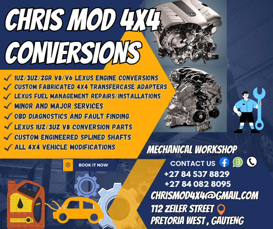 Chris Mod 4x4 Conversions/Custom 4x4 adapters | Pretoria