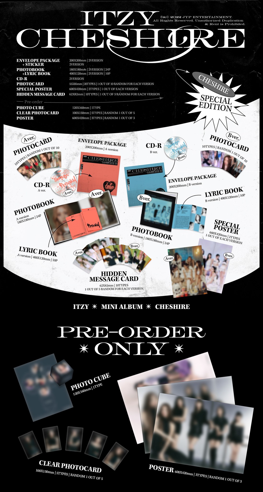 非売品【メンバー全員サイン入り】ITZY CHESHIRE STANDARD Itzy 'CHESHIRE' Album - SIGNED – 00:00 Studios