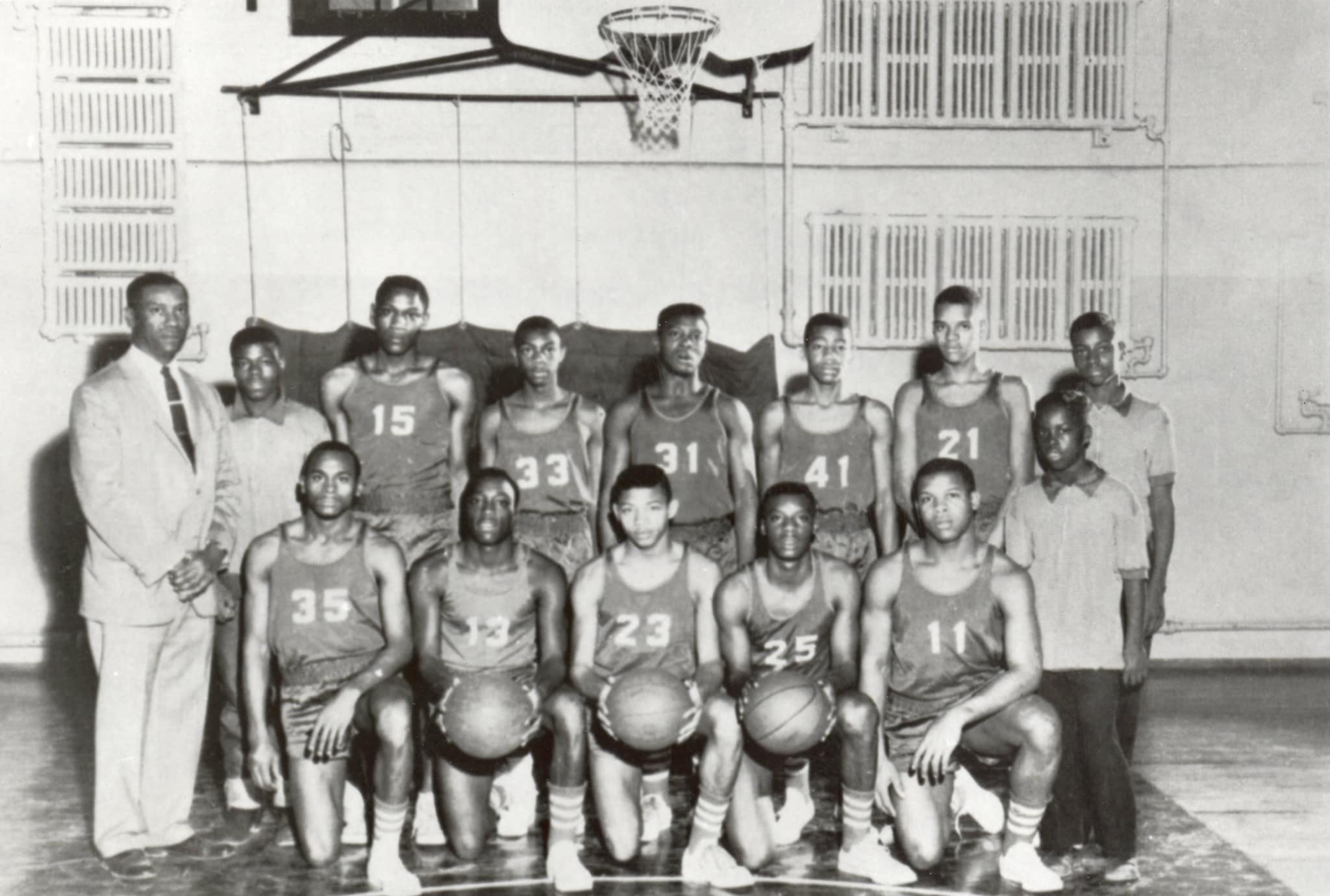 Pictures of Frederick Douglass School in Columbia from the late 