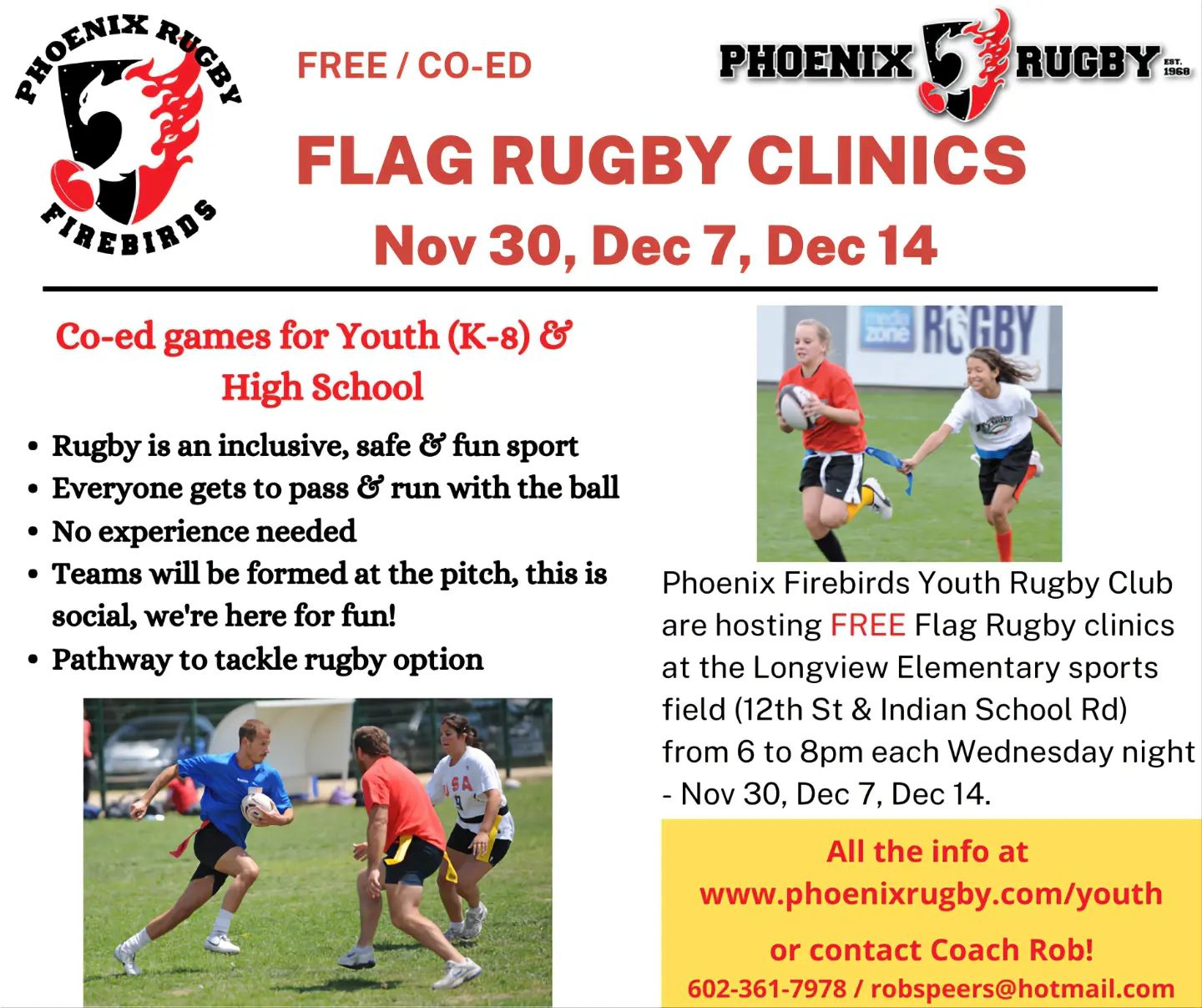 Enjoy a FREE Flag Rugby... - Rugby Arizona - Youth Rugby | Facebook
