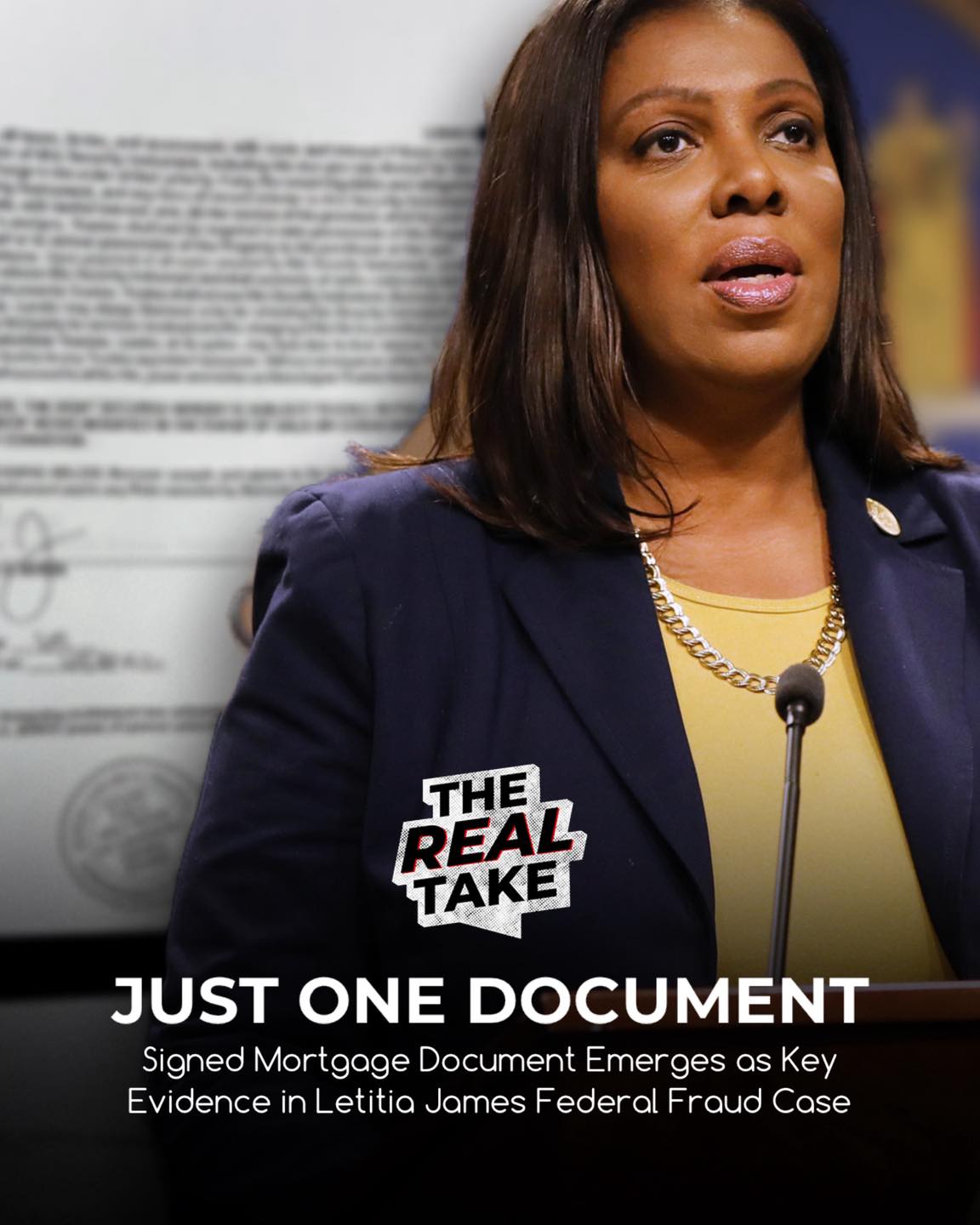 The Real - A newly surfaced mortgage document signed by New York ...