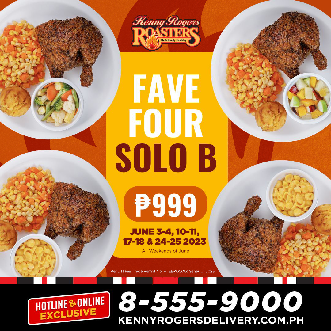Kenny - Happy weekend with this Fave Four deal! Order Fave Four Solo B ...