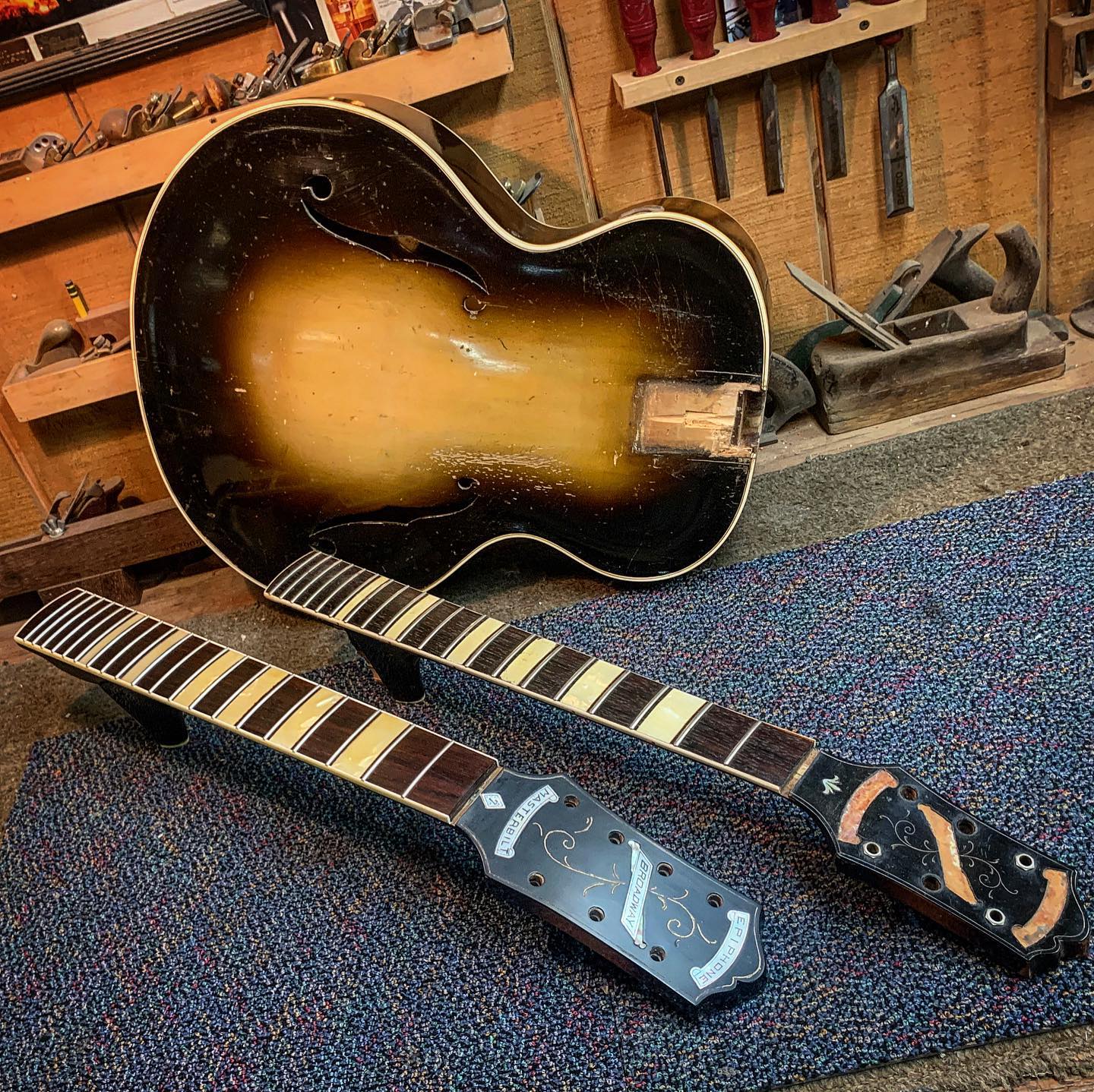 Customized 2005 Epiphone Broadway with Gibson P90's and Bigsby B6