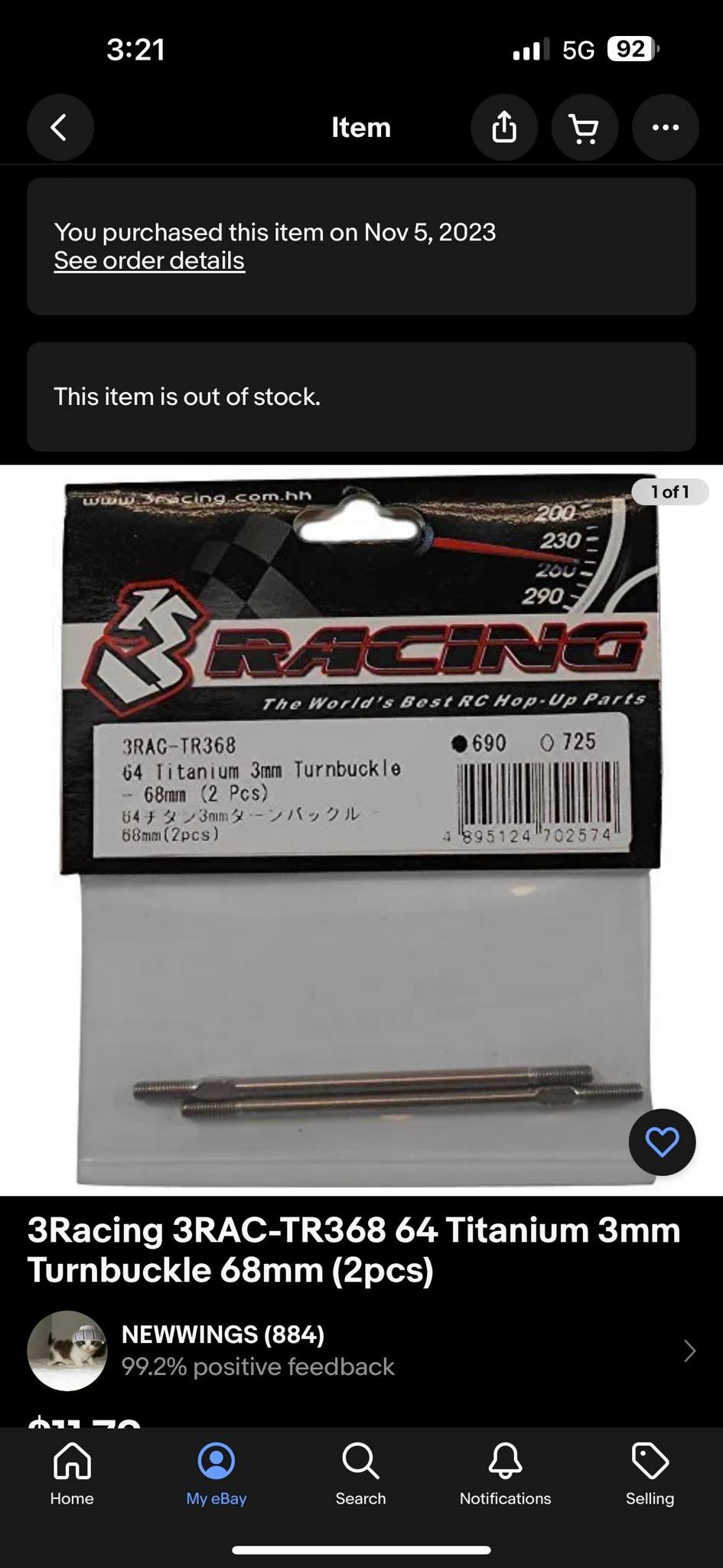 Where to find a 3mm x 68mm turnbuckle for servo relocation?
