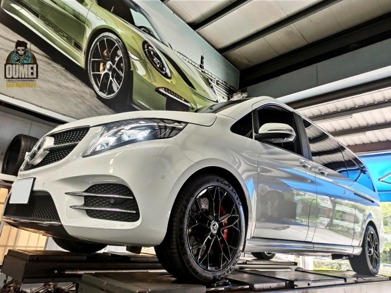 台中歐美輪胎 - Mercedes Benz V300d 套餐來了 AP Racing AP8520 380mm...