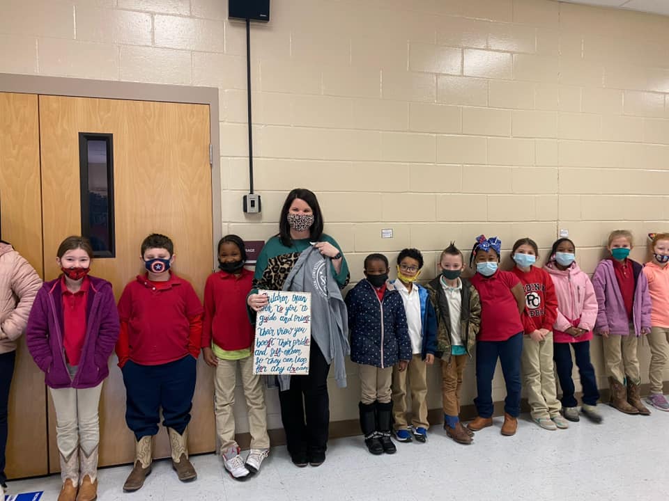Our students are showing Mrs. Moore... - Mary Reid Elementary