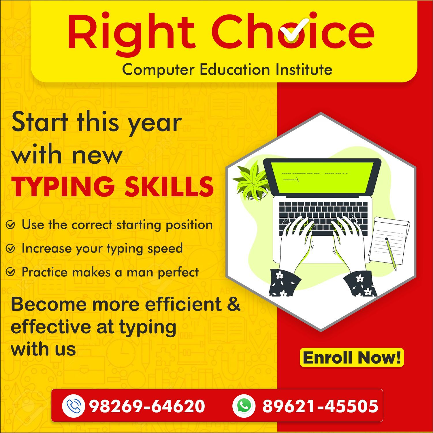 Right - 👉 Level up your typing skills by learning Hindi & English ...