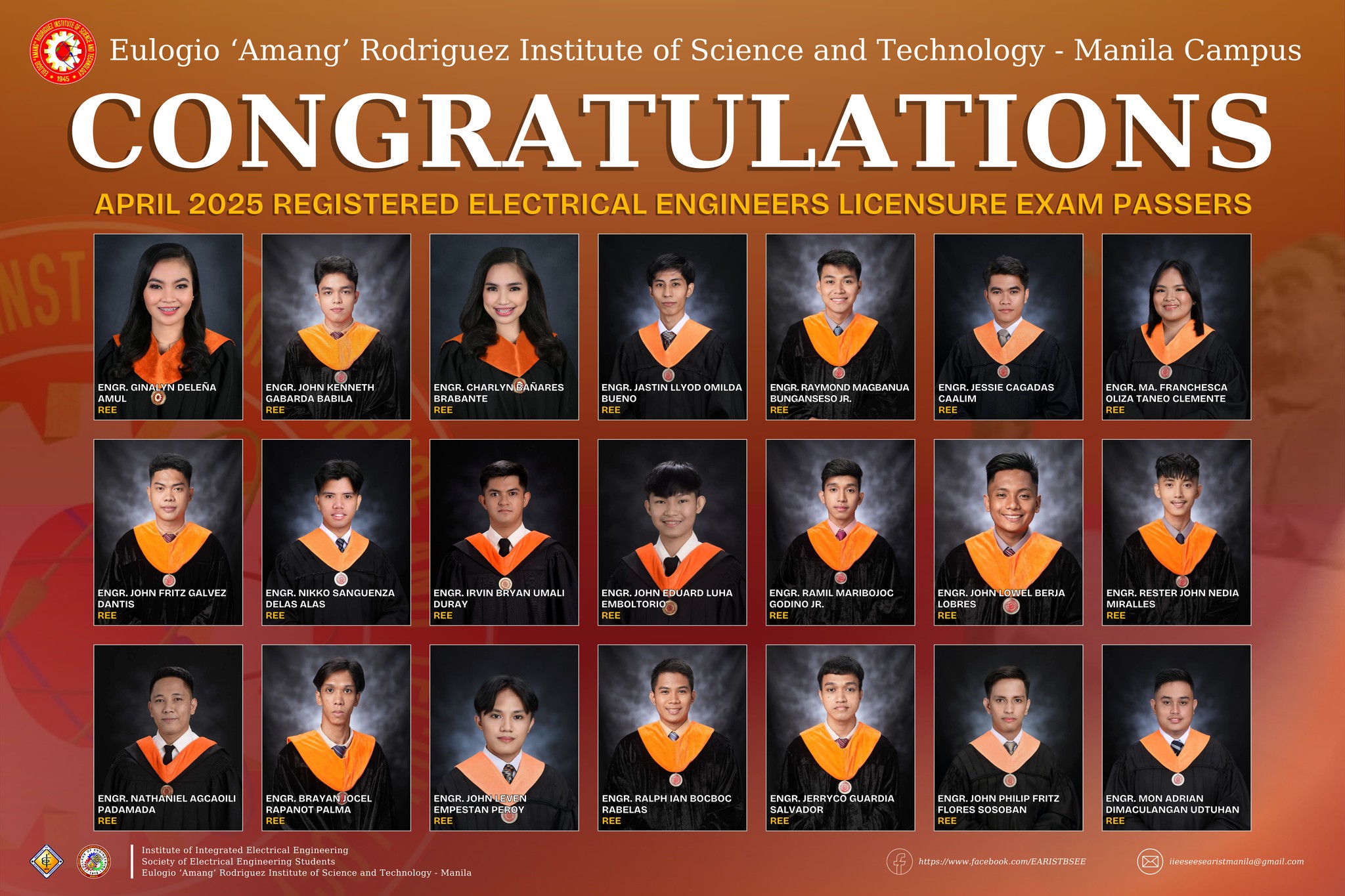 Congratulations April 2025 REELE Passers To all of you—what an ...