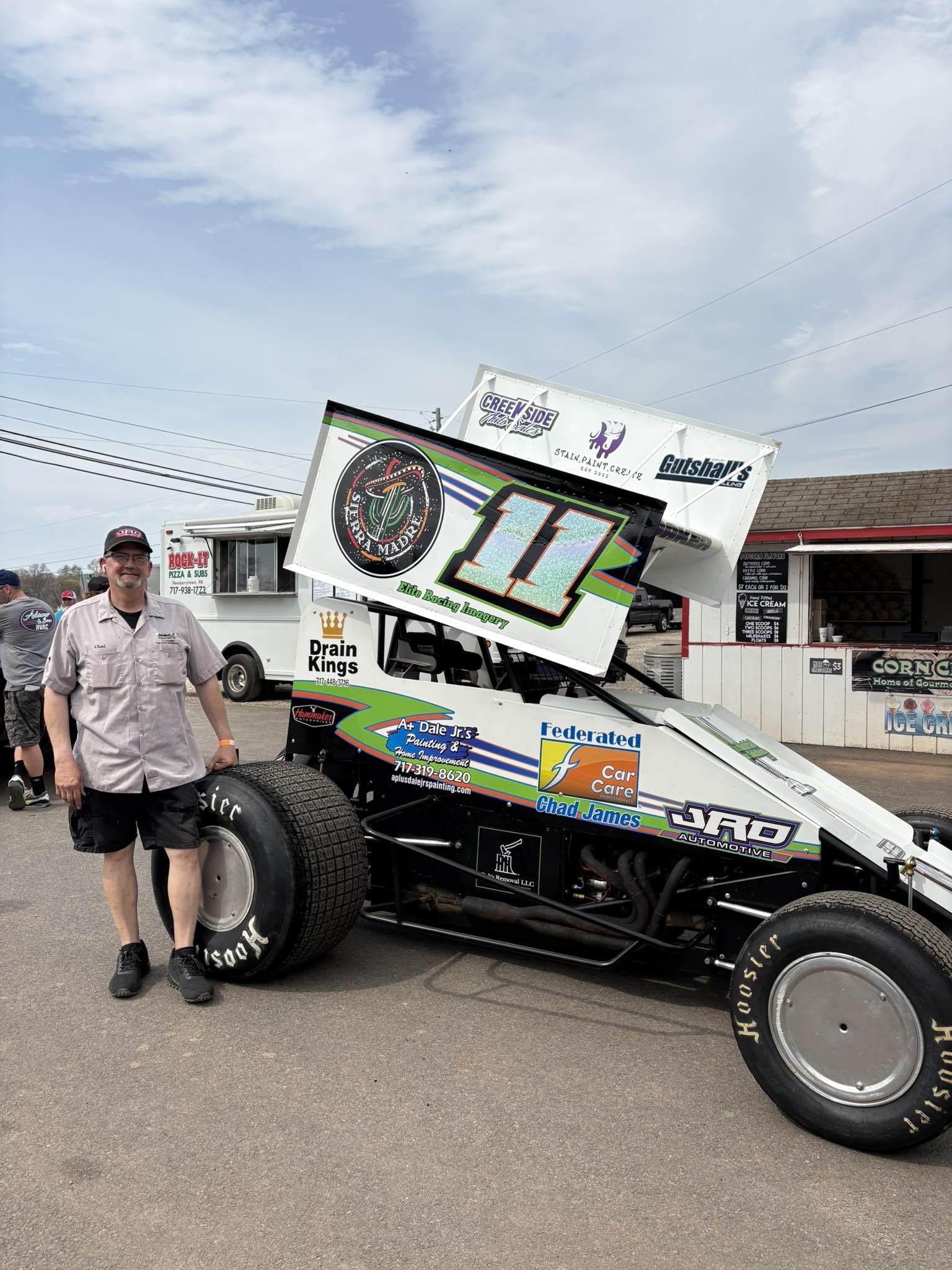 BAPS - Chad Baker of Chad Baker Plumbing is displaying his ride outside ...
