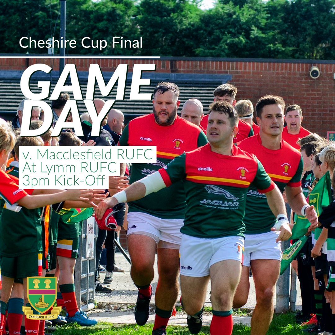 Sandbach RUFC - 🏆 It’s Cheshire Cup Final game day! Our...