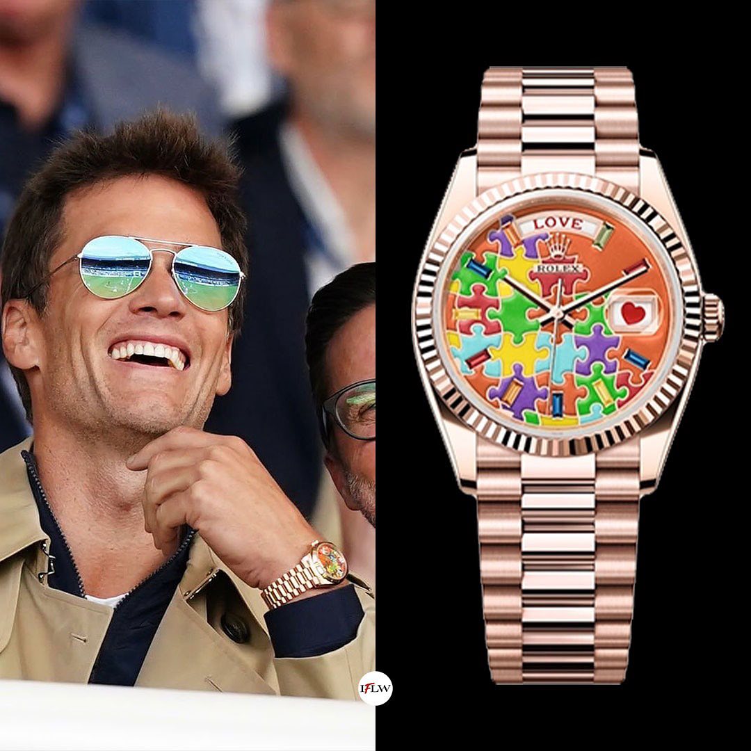kingjames wears a new out-of-catalogue @rolex Day-Date 36 'Puzzle