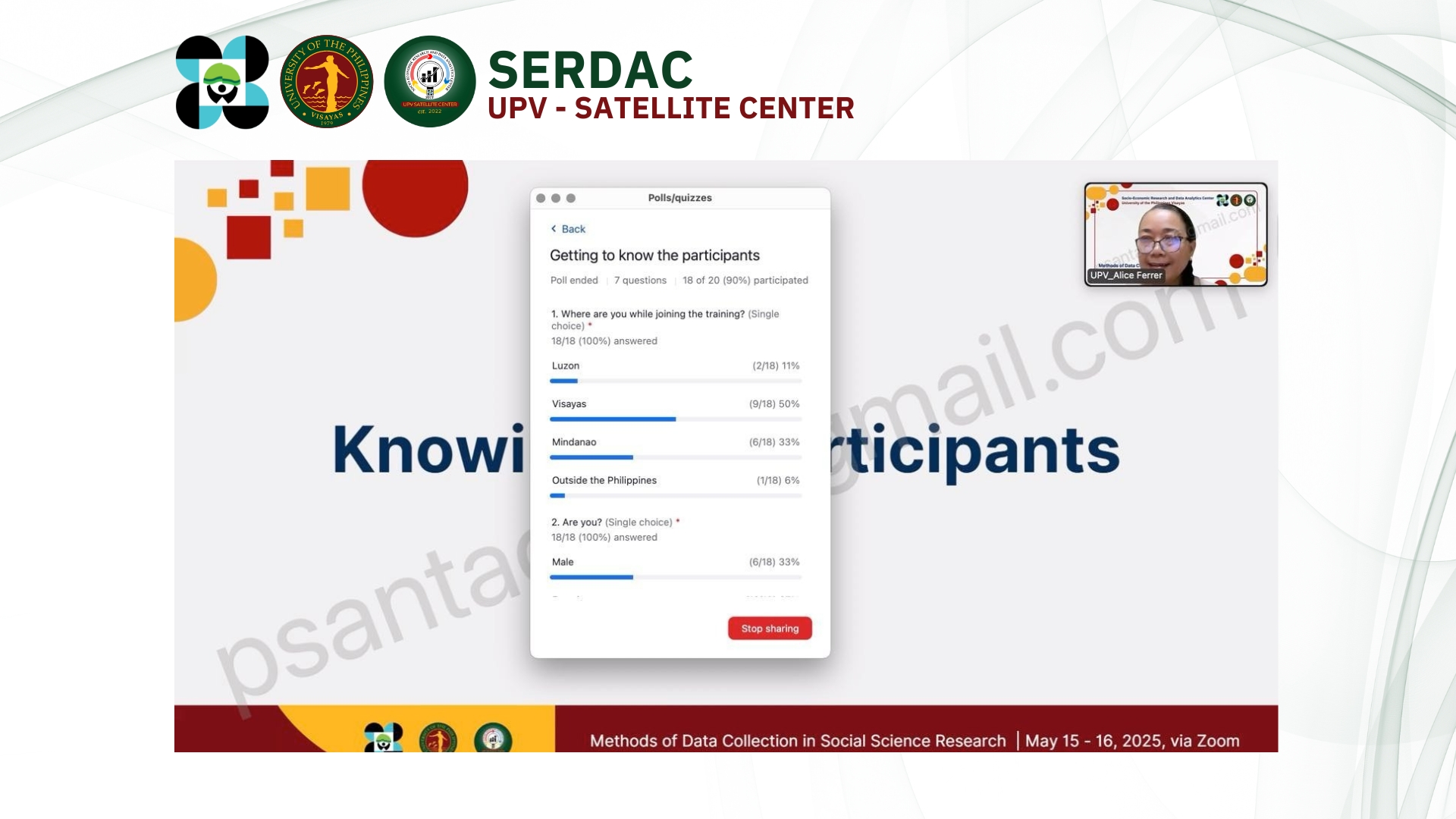 Socio-Economic Research and Data Analytics Center-UPV Satellite Center ...