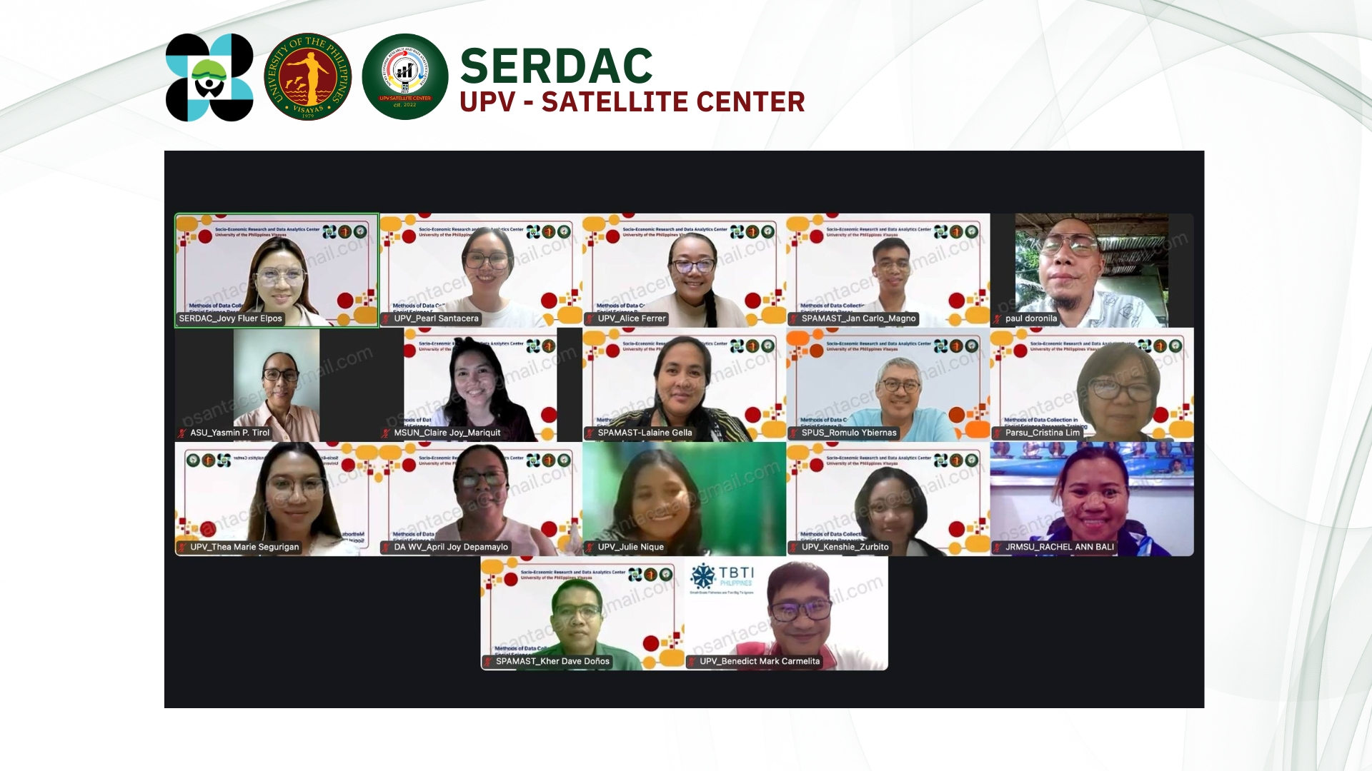 Socio-Economic Research and Data Analytics Center-UPV Satellite Center ...