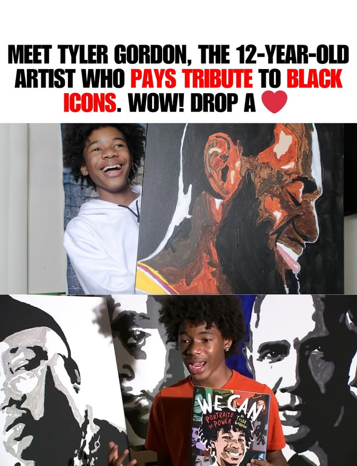 Black - Tyler Gordon, a 12-year-old self-taught artist from San Jose ...