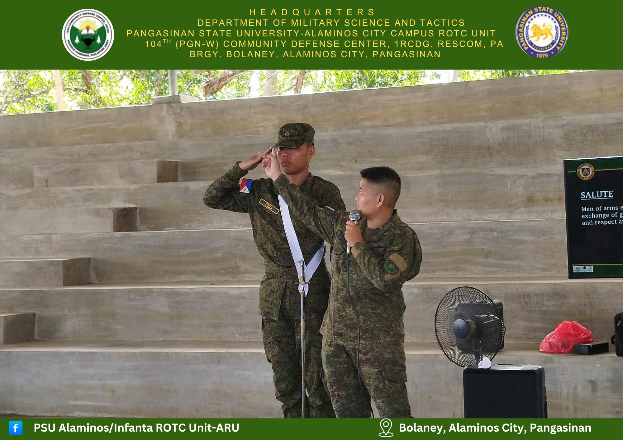 PSU... - PSU Alaminos/Infanta ROTC Unit - ARU