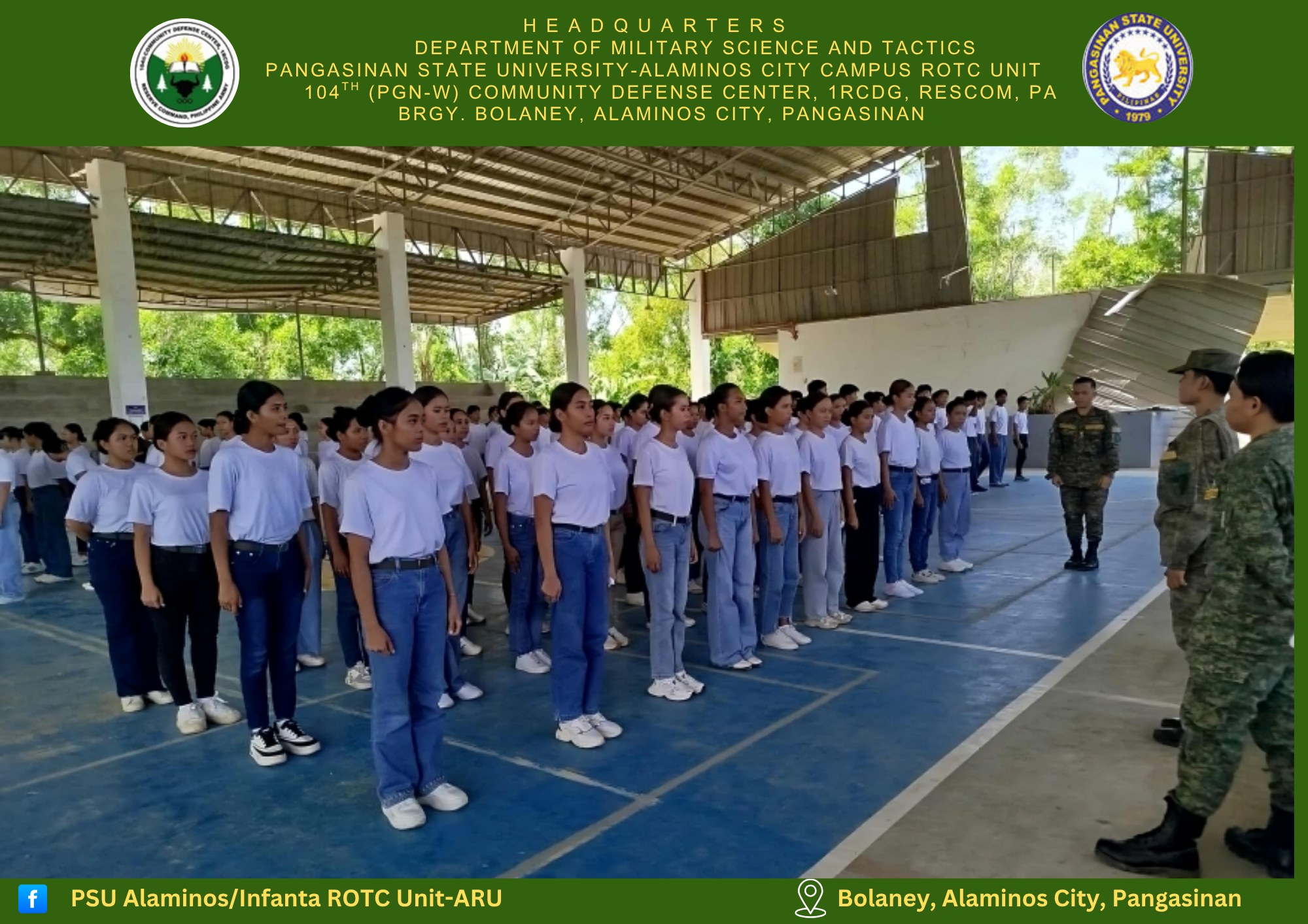 PSU... - PSU Alaminos/Infanta ROTC Unit - ARU