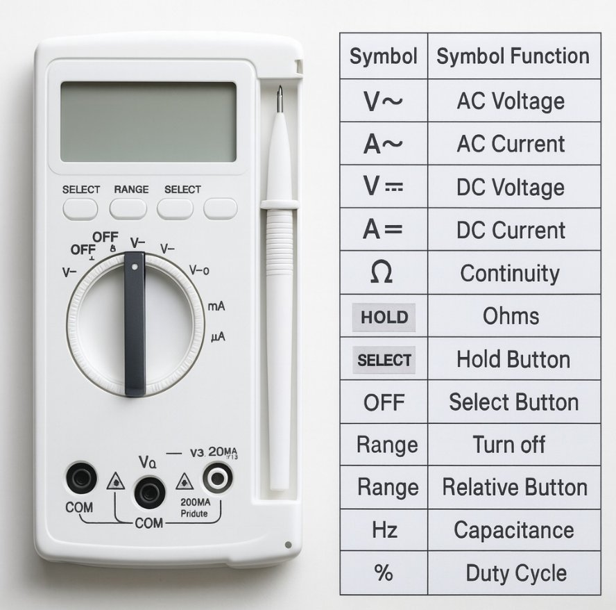 女电工小洛 - How to Read a Digital Multimeter – Beginner’s Guide | Facebook