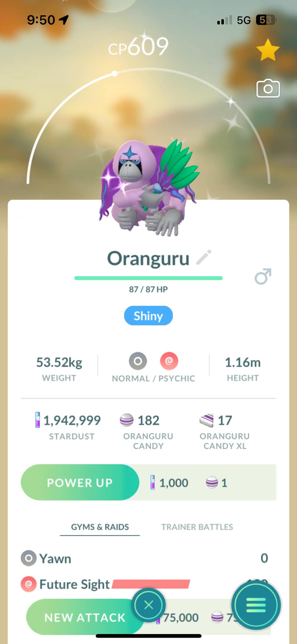 Pokémon Shiny Snorlax Cowboy Hat - Unregistered (1mill Sta