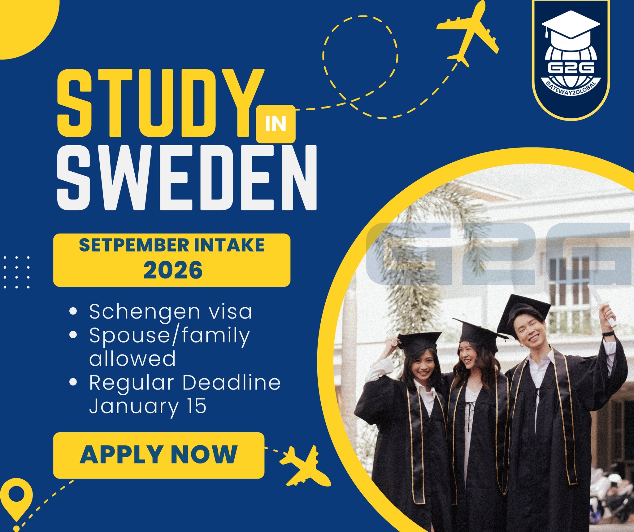 Gateway2Global - 🇸🇪 Study in Sweden – September 2026 Intake Build your ...