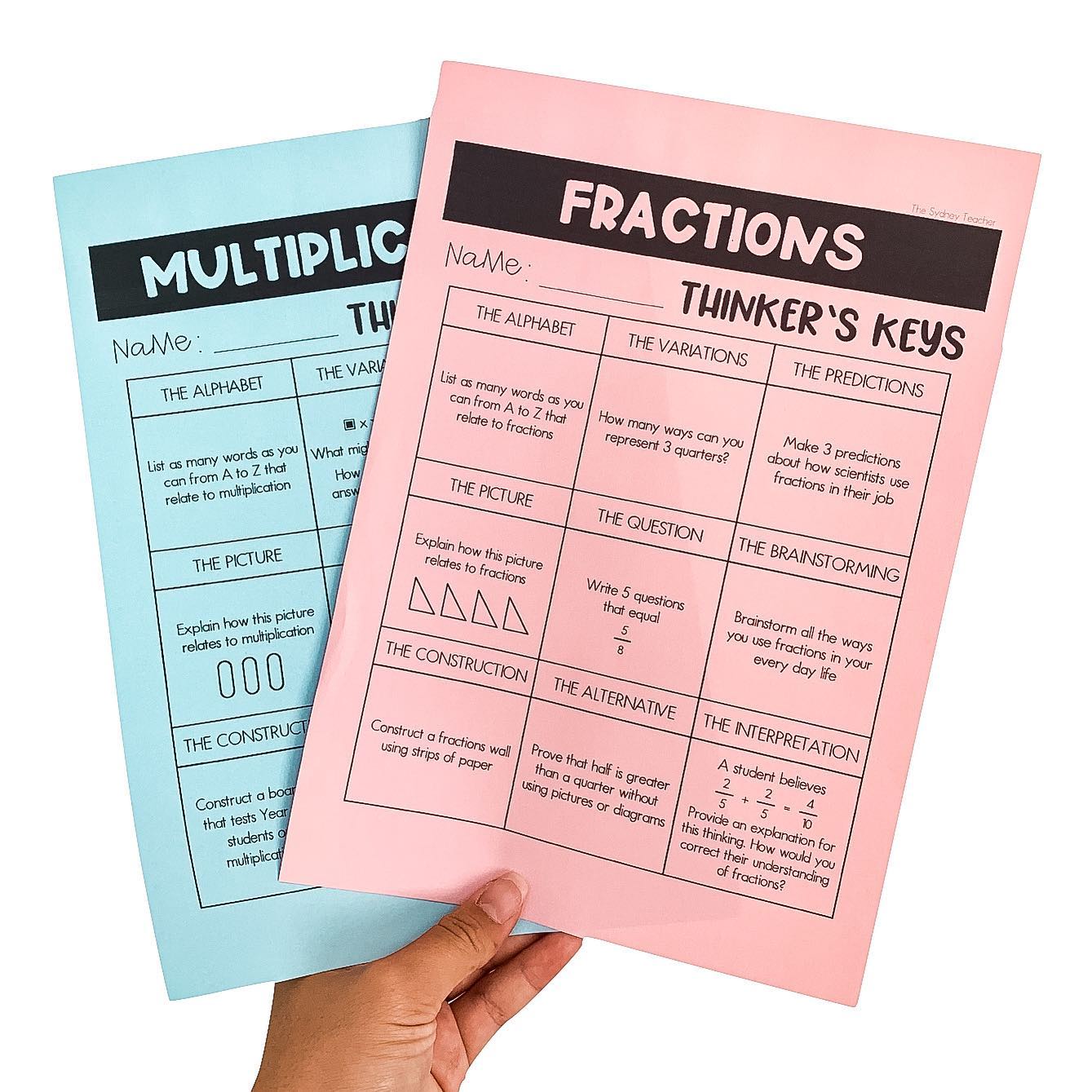 These Thinker’s Key choice boards are... - The Sydney Teacher | Facebook