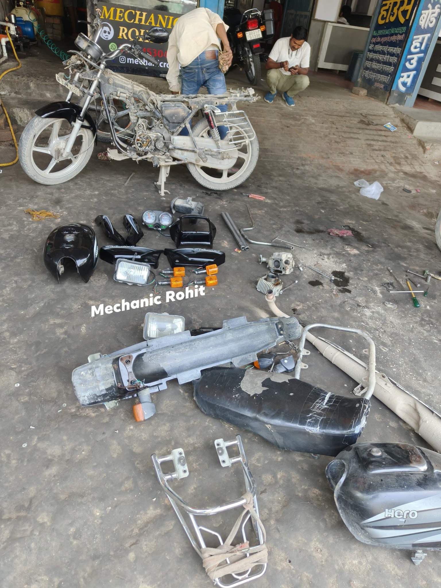 mechanic - Splendor pro full motification friends..👨‍🔧🛠️🏍️ # ...