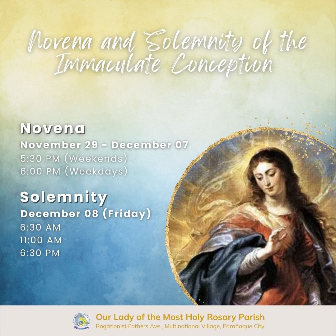 NOVENA AND... - Our Lady of the Most Holy Rosary Parish | Facebook