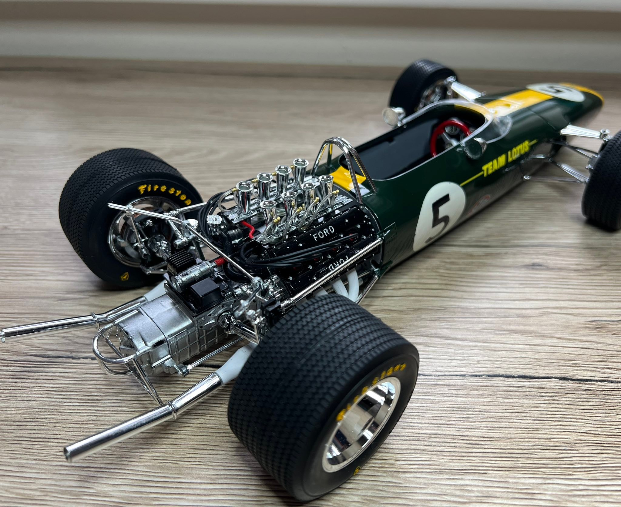 My Tamiya 1/12 Lotus 49. My first build in 40 years. It
