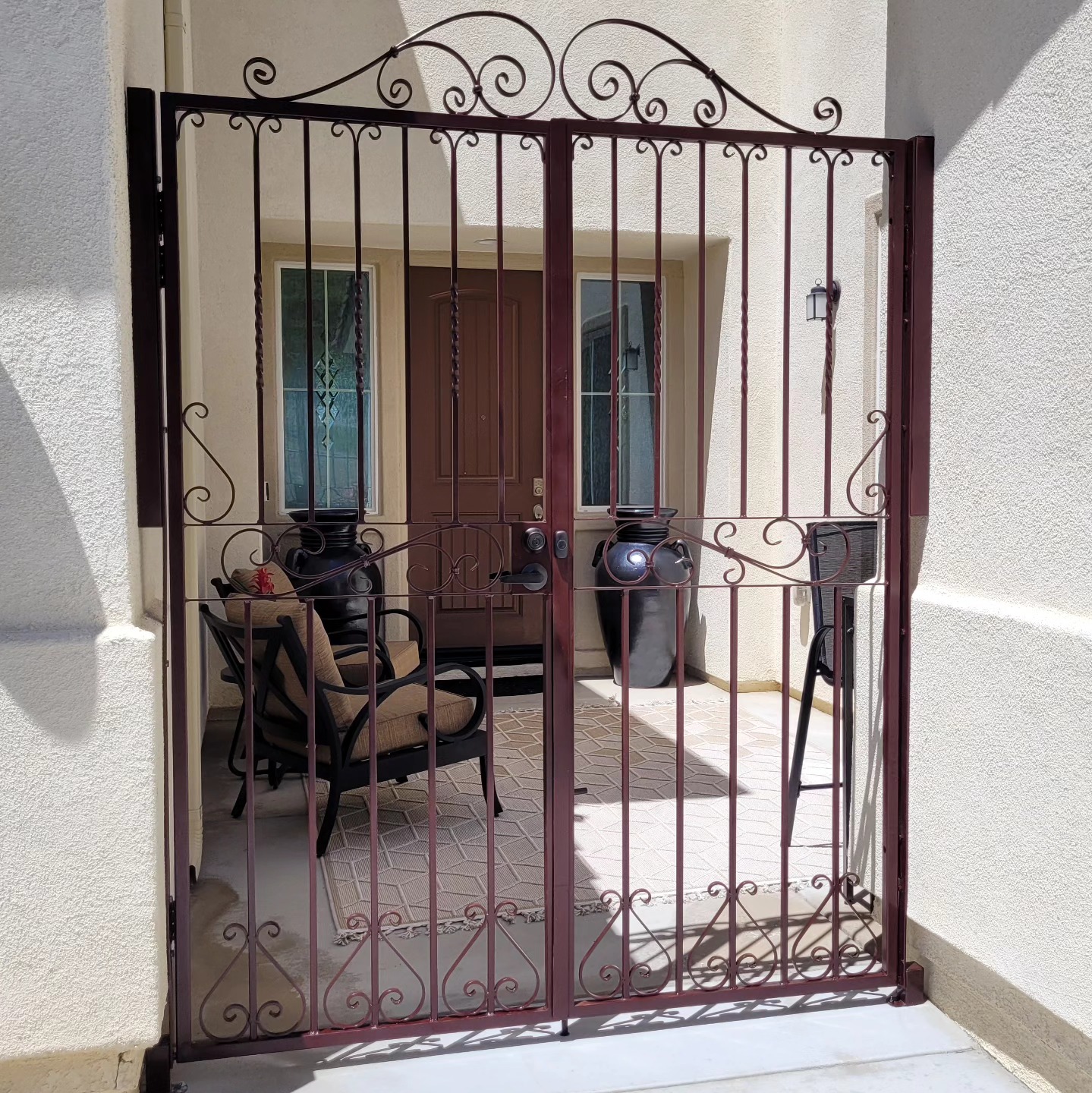 Gentry - Double wrought iron gates for a courtyard. | Facebook