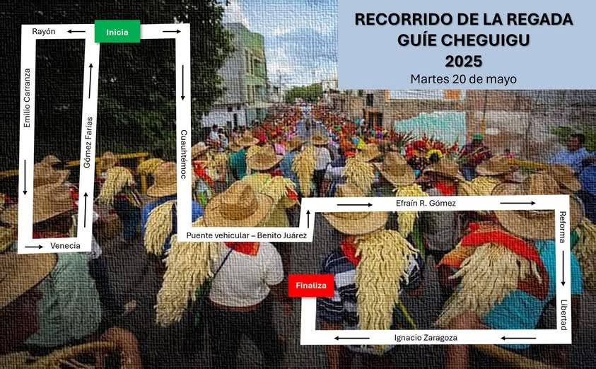 Nácanu - Recorrido de la regada de frutas Guíe Cheguigu 2025, hoy ...