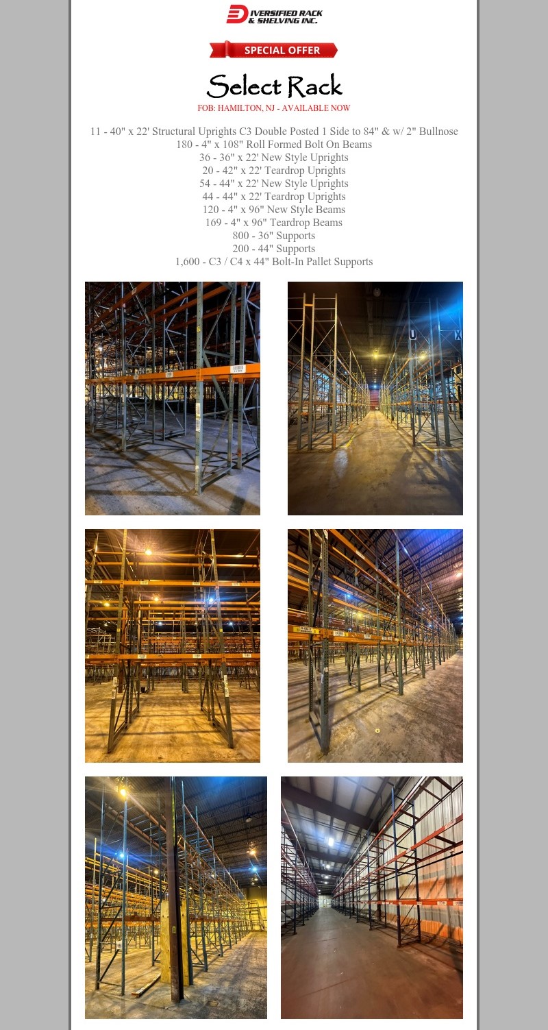 Diversified Rack & Shelving Inc. | East Windsor NJ