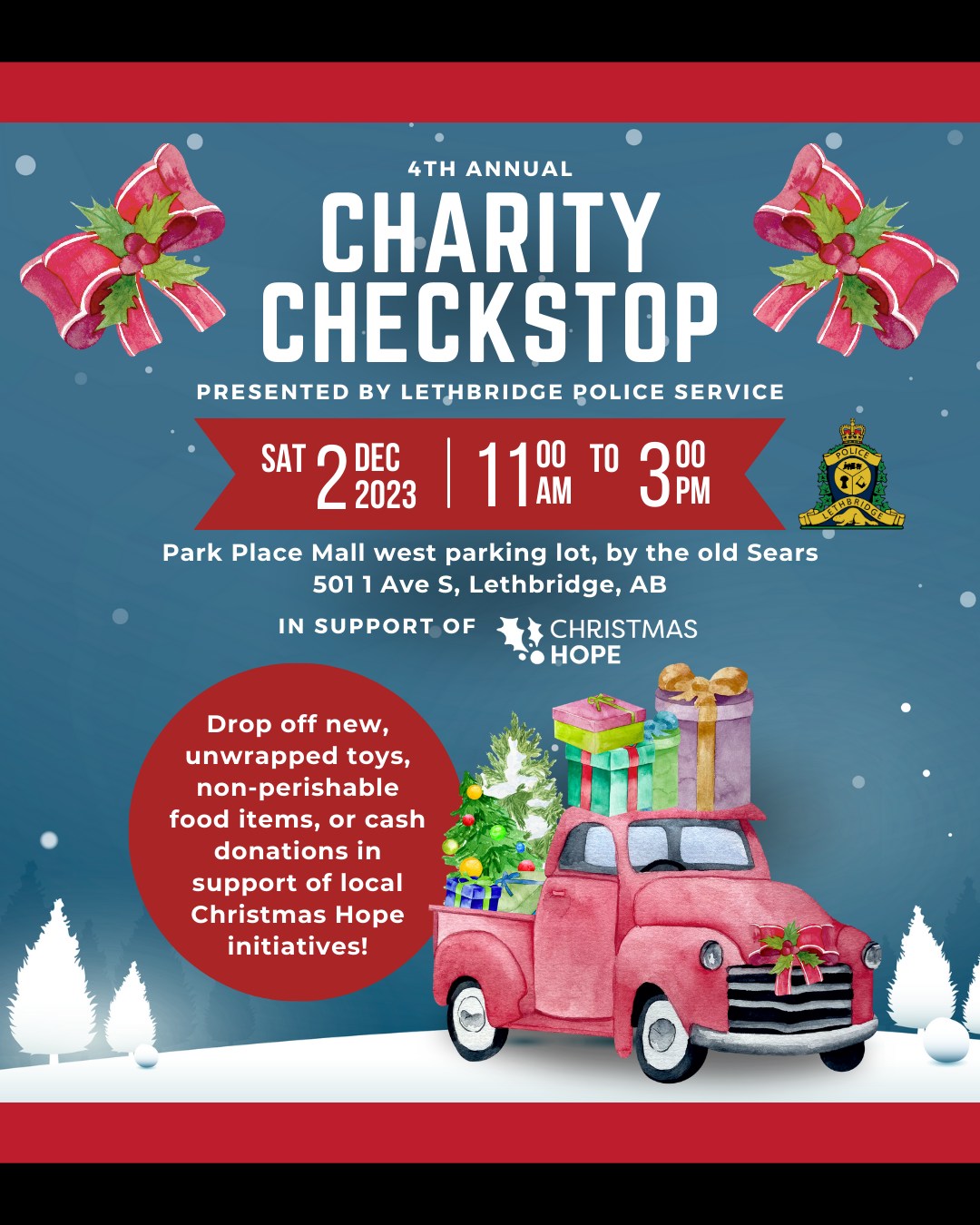 Charity Checkstop is coming! In... - Lethbridge Food Bank | Facebook
