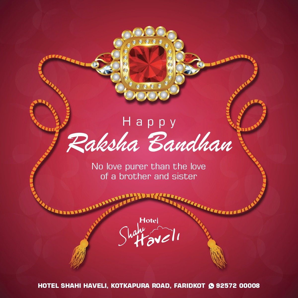Happy Raksha Bandhan! Celebrating the... - Hotel Shahi Haveli