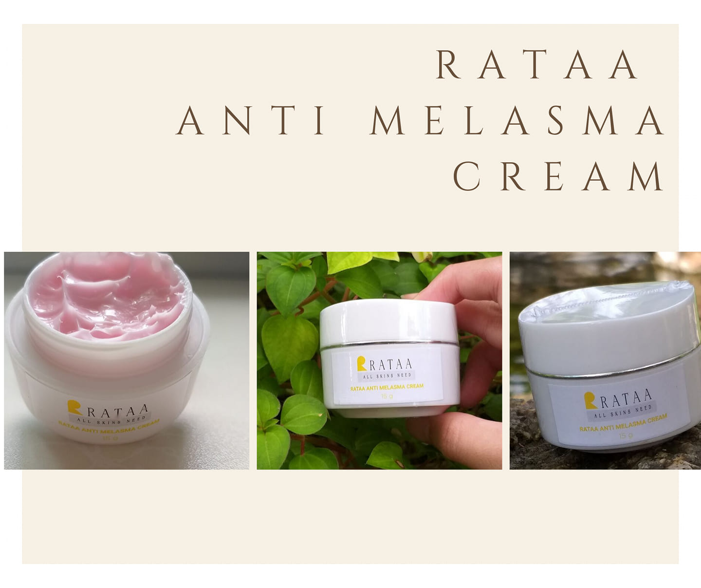 Rataa - รัตตา แอนตี้ เมลาสมา ครีม : ครีมบำรุงผิวเข้มข้น หากแต่ไม่เหนียว ...
