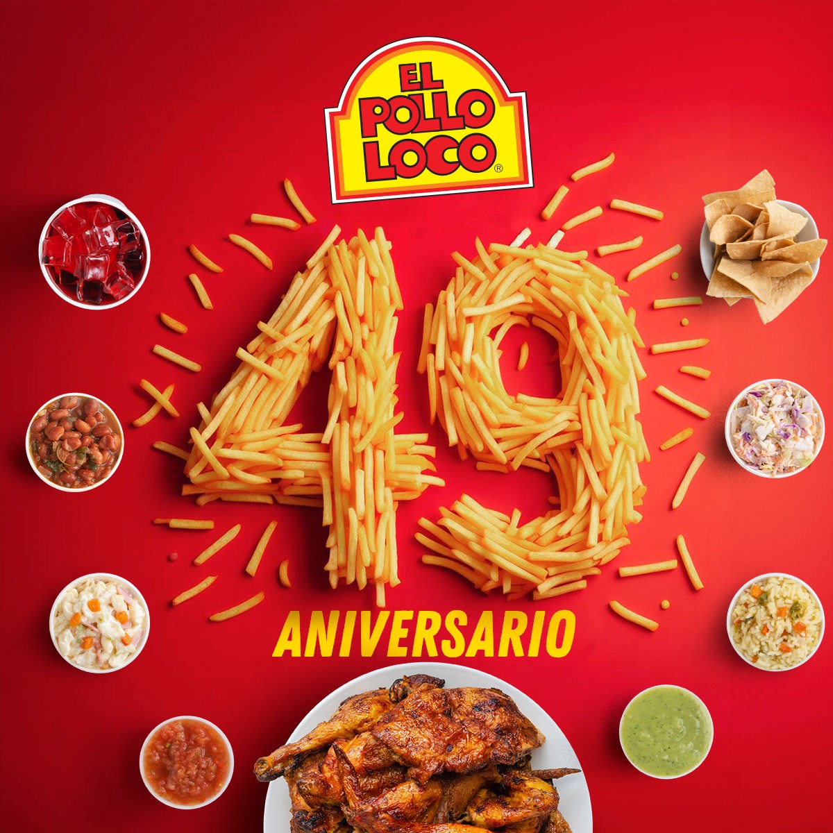 ¡Hoy celebramos 49 años a tu lado!... - El Pollo Loco México | Facebook
