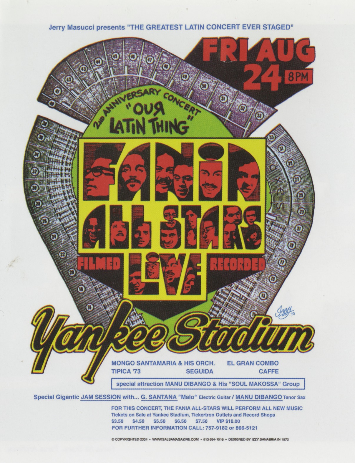 Today we celebrate the 50-year anniversary of the Fania All Stars