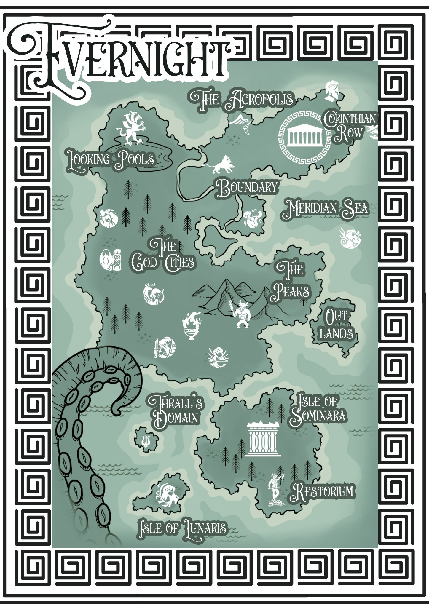 Official map of Evernight, for... - WallFlower Designs | Facebook