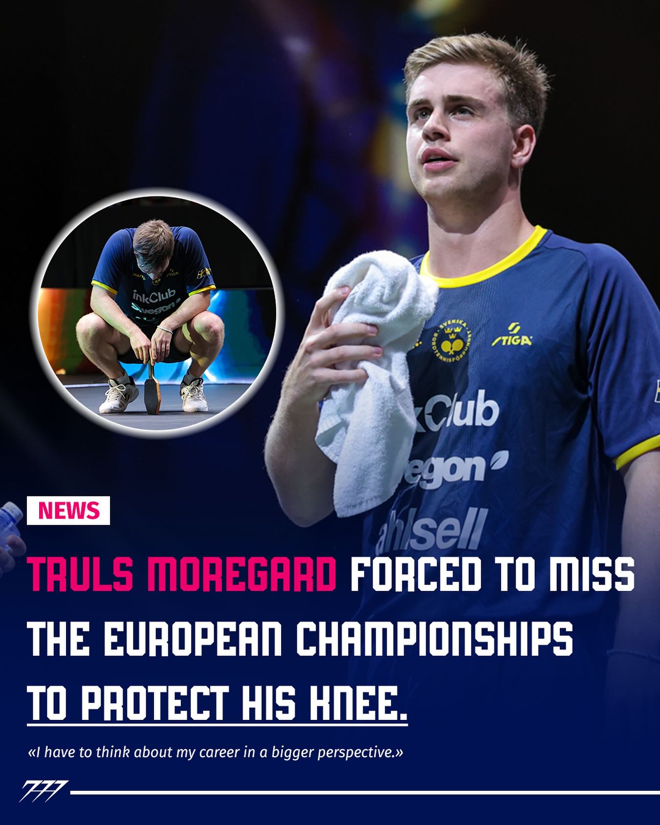777tabletennis - 🇸🇪 Truls Moregard out of the European... | Facebook