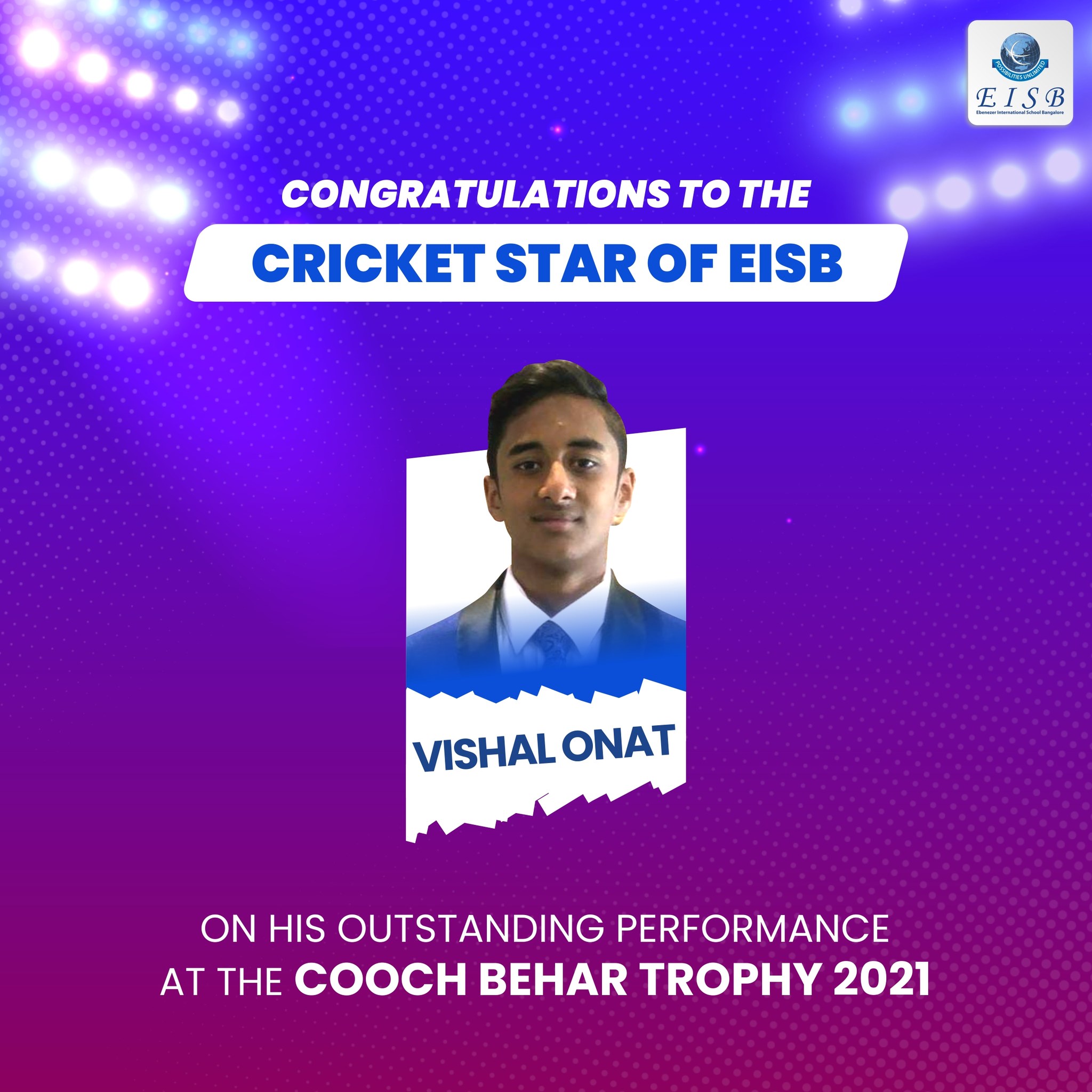 EIS Bangalore - Congratulations to Vishal Onat on his... | Facebook