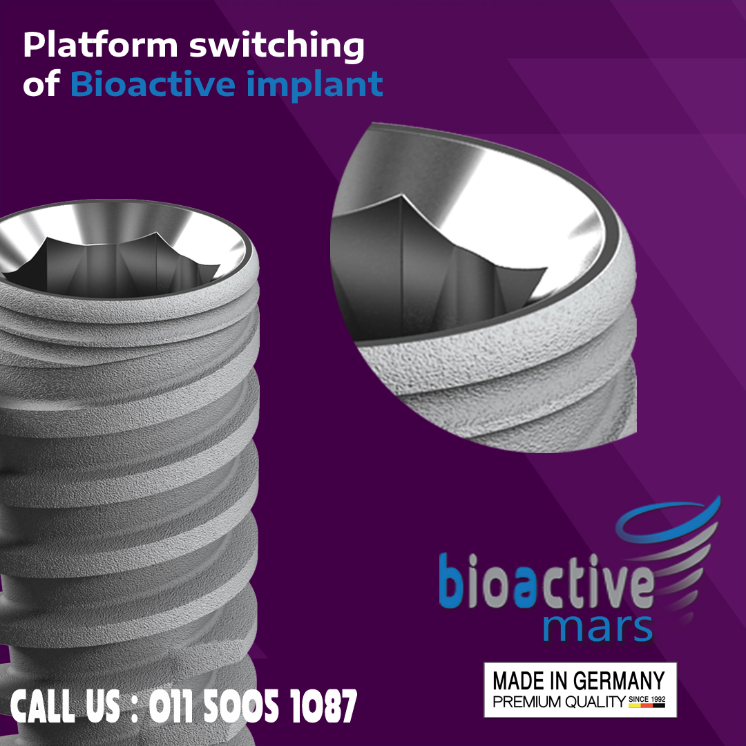 Platform switching of Bioactive... - Medigma Implant System | Facebook