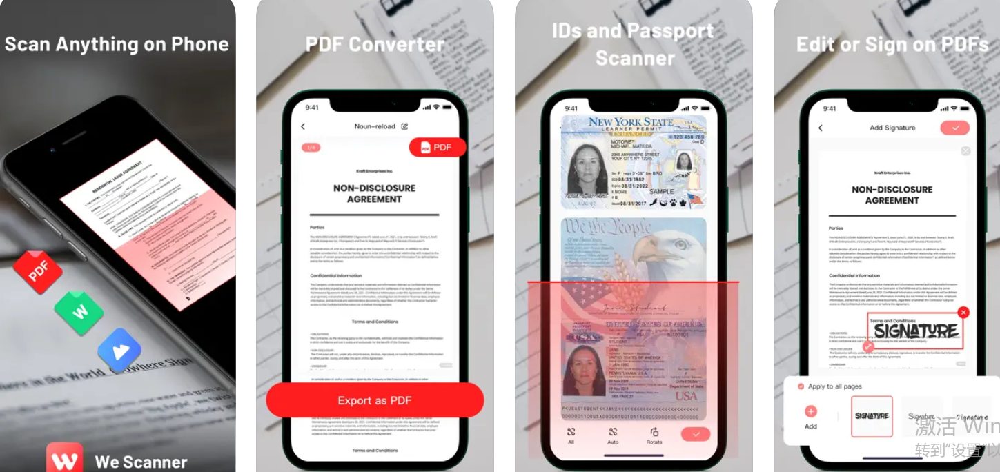 WE Scanner & Docs PDF Scan App-1216-2 | Bordeaux