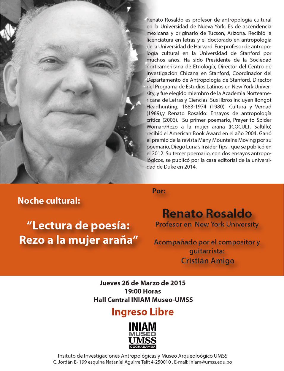 Esta noche en el INIAM... - INIAM Museo Arqueológico UMSS