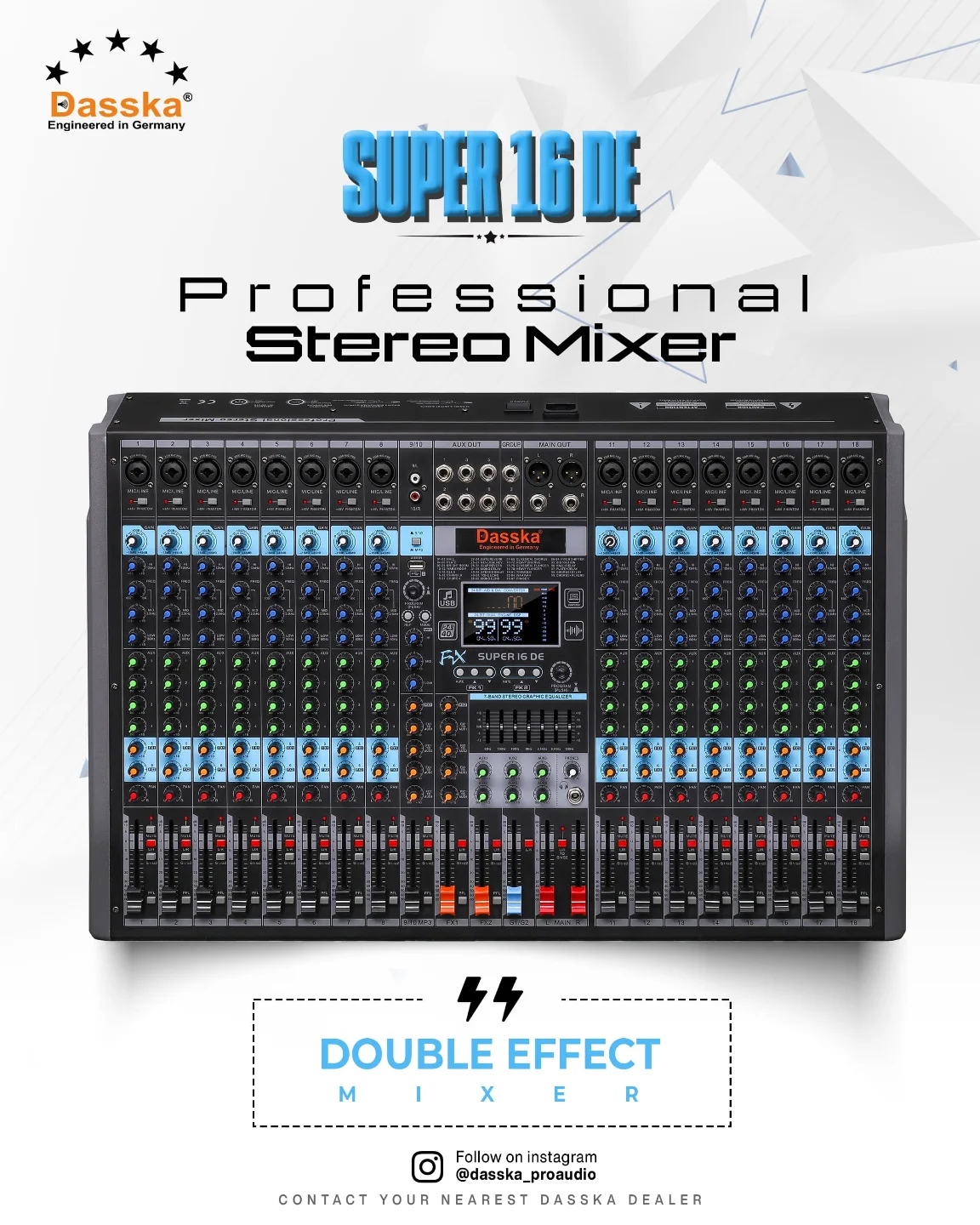 Model NO. SUPER 16 DE Double Effect Mixer ✨