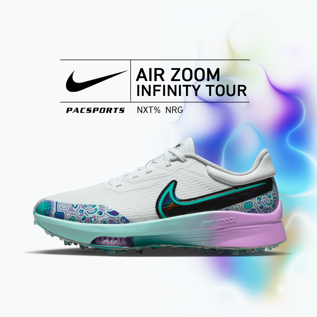 With its psychedelic colors and far-out fonts, this Air Zoom