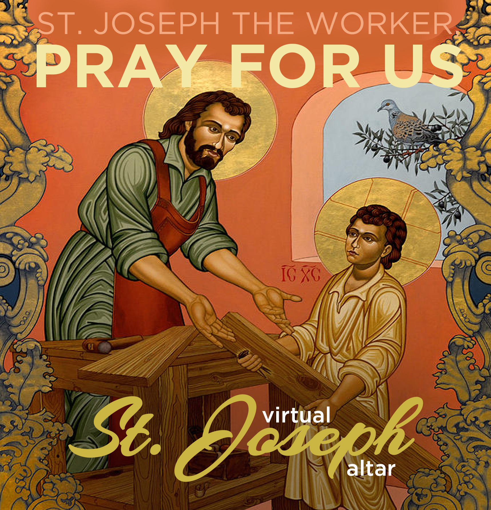 O Glorious Saint Joseph, model... - Virtual St. Joseph Altar | Facebook