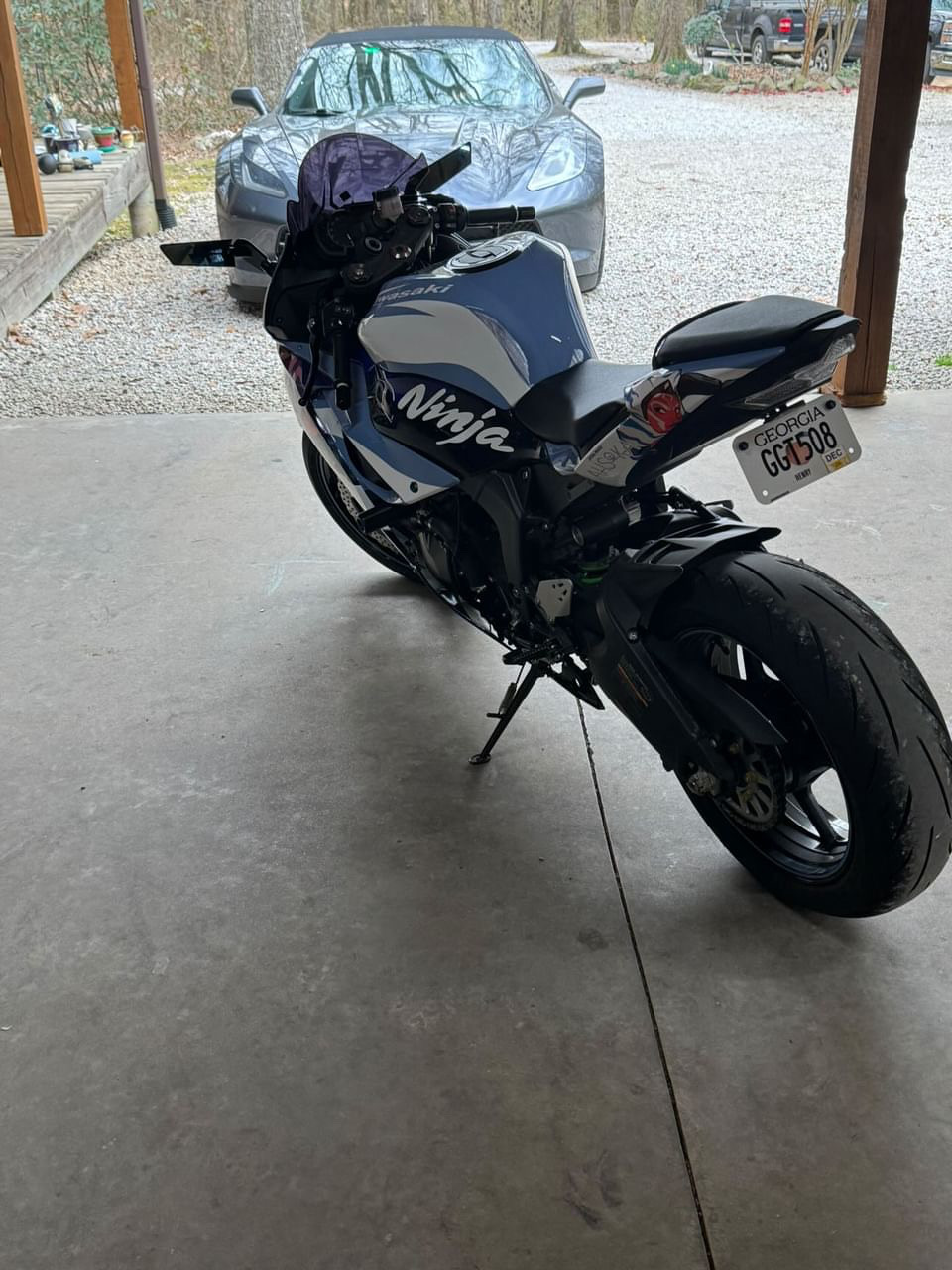 2021 Kawasaki Ninja ZX-6R with Ahsoka themed custom design wrap