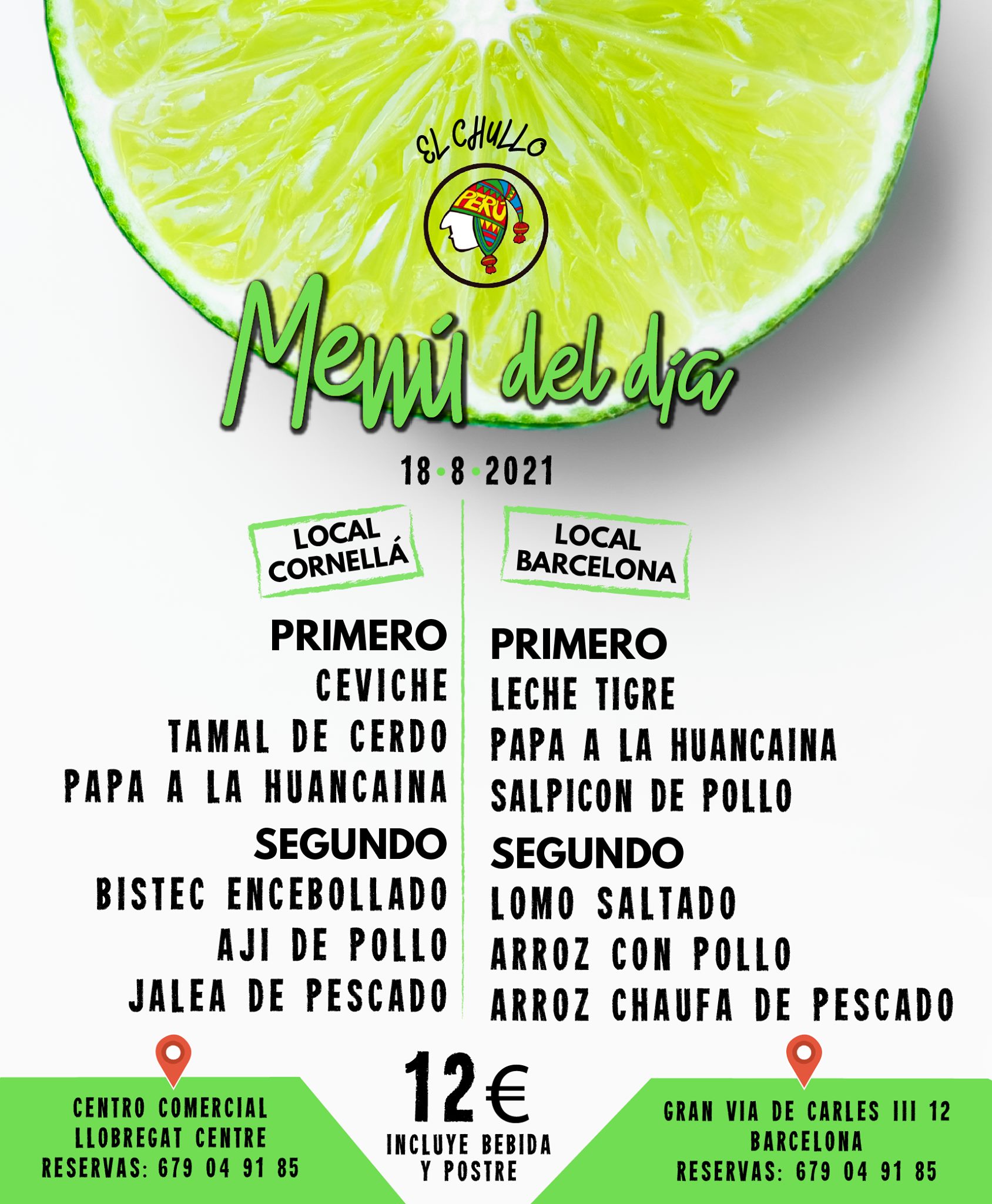 El Chullo - ¡Fresco, variado y delicioso! Nuestro menú del...
